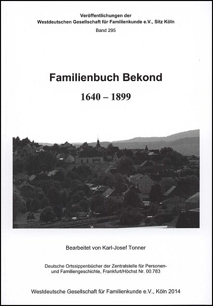 Familienbuch Bekond (1640 – 1899)