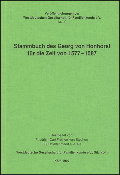 Stammbuch des Georg von Honhorst