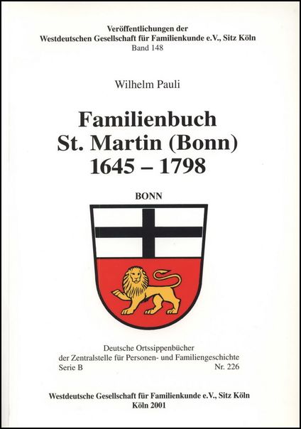 Familienbuch Bonn (St. Martin) 1645-1798