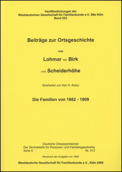 Familienbuch Lohmar