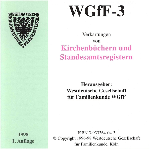 Verkartungen auf CD/DVD: WGfF-3 (Vol. 3)