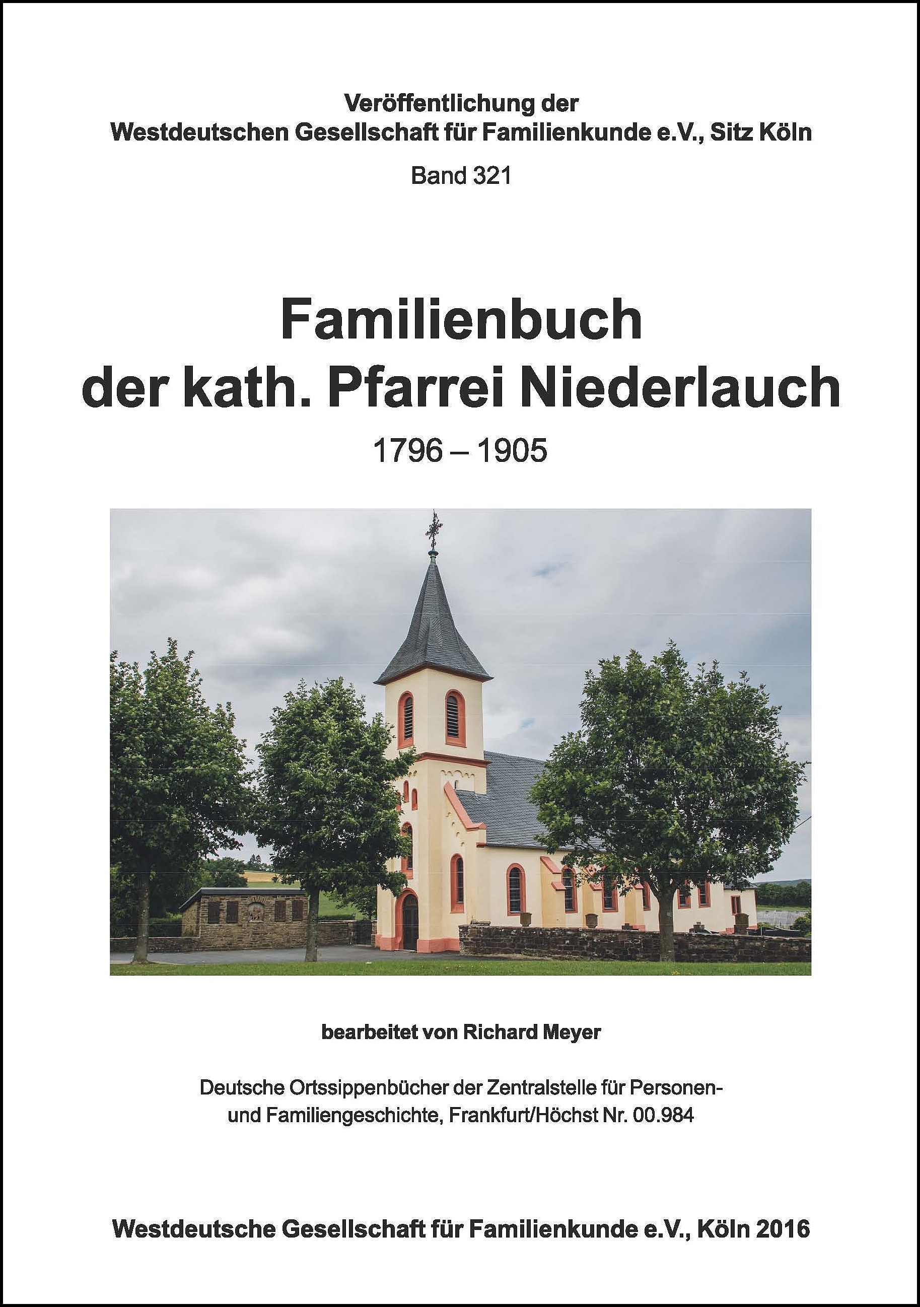 Familienbuch Niederlauch 1796 – 1905