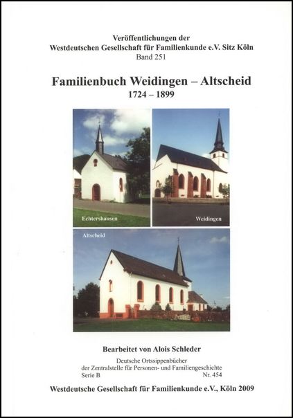 Familienbuch Weidingen - Altscheid