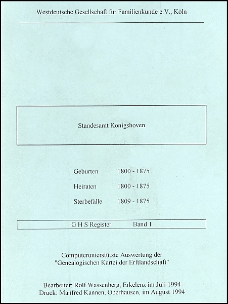 Verkartung Königshoven (Standesamt)