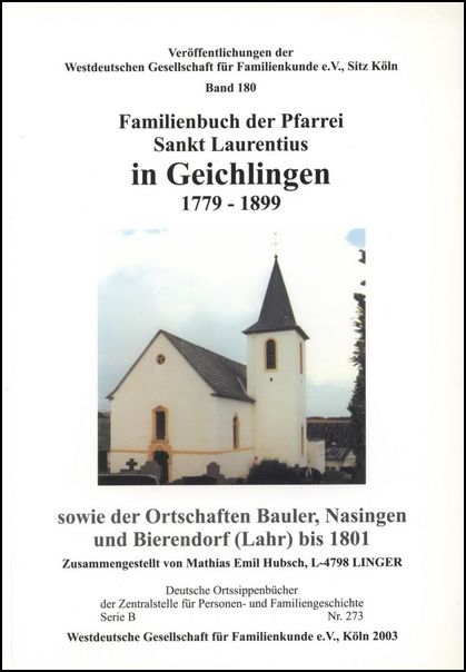 Familienbuch Geichlingen