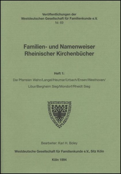 Familien- und Namenweiser: Wahn usw.