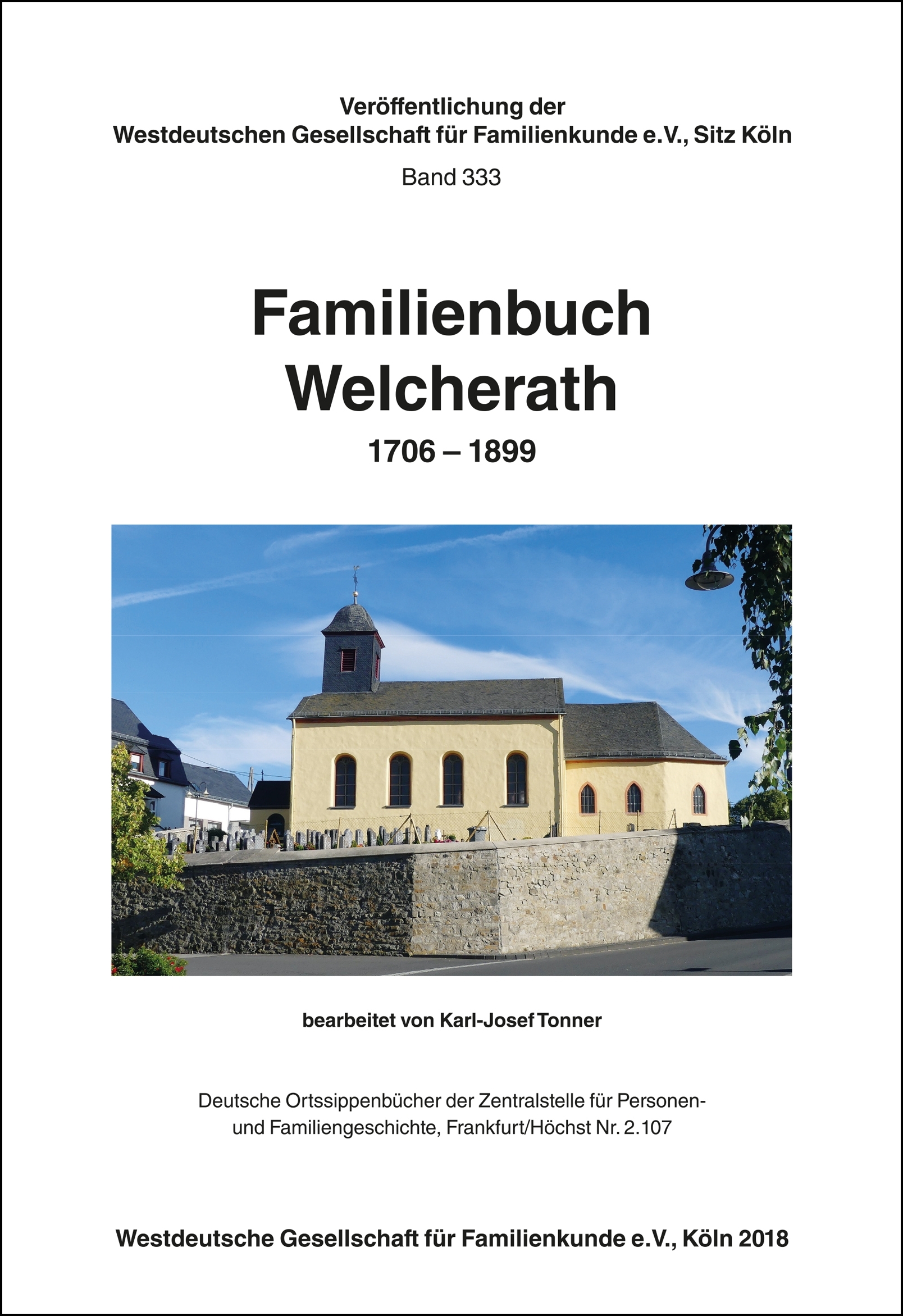 Familienbuch Welcherath 1706-1899