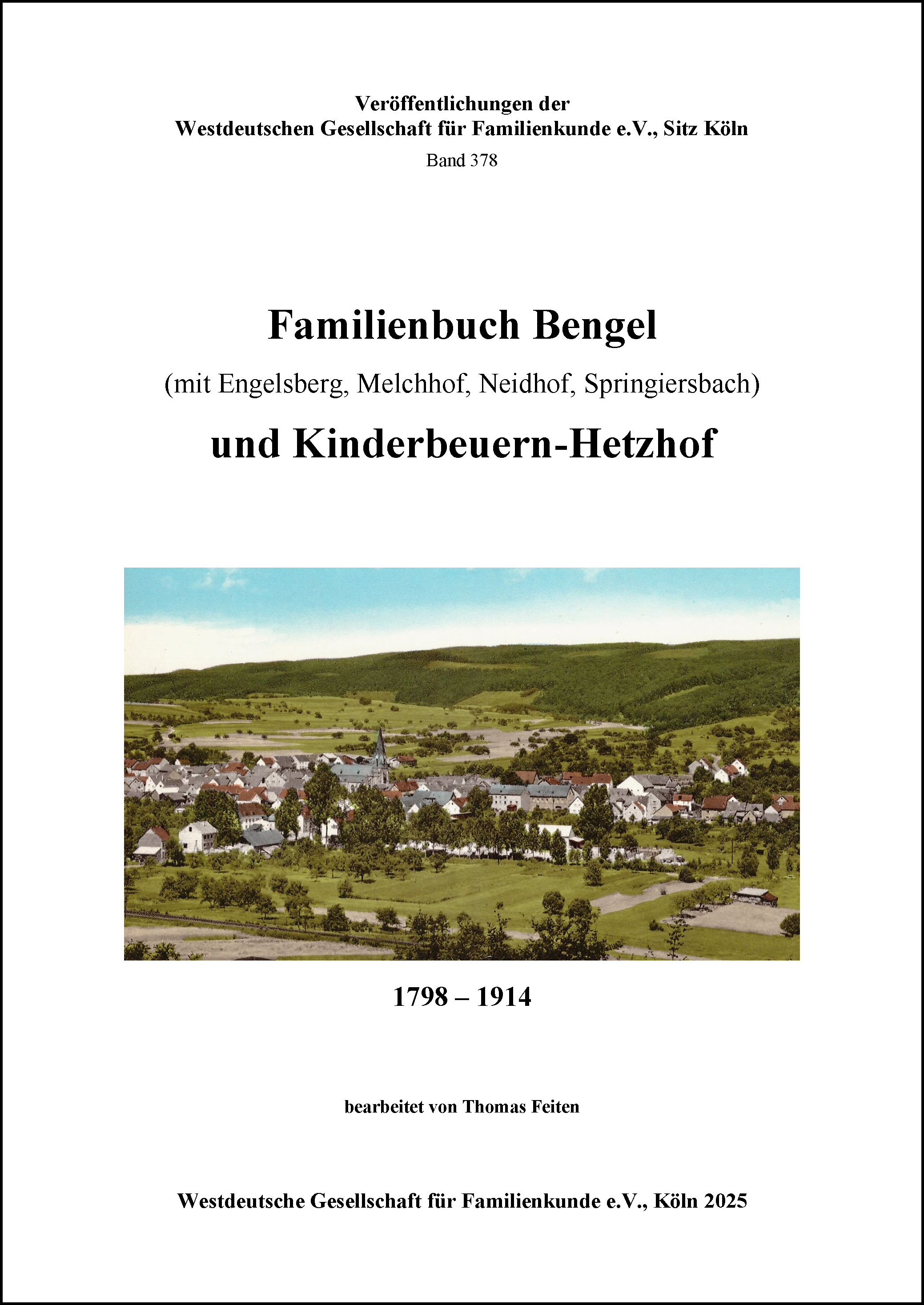Familienbuch Bengel 1798-1914