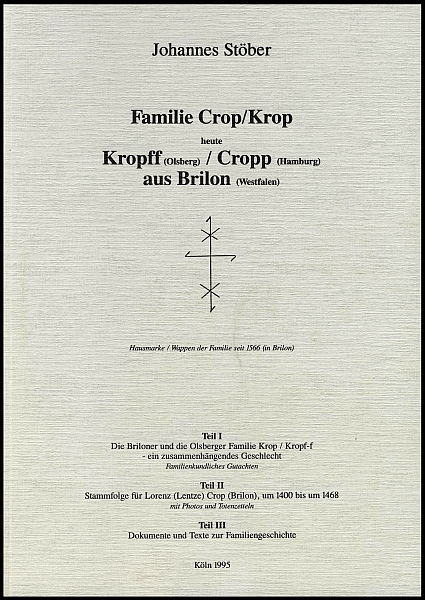 Familie Crop / Kropp aus Brilon