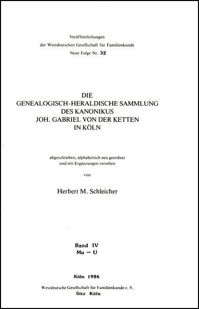 Bd-032-von-der-Ketten-IV Sammlung von der Ketten Bd.IV: Mu-U