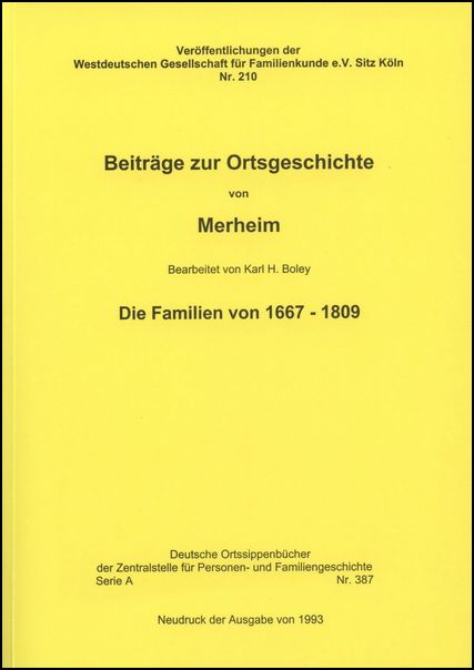 Familienbuch Merheim (Köln)