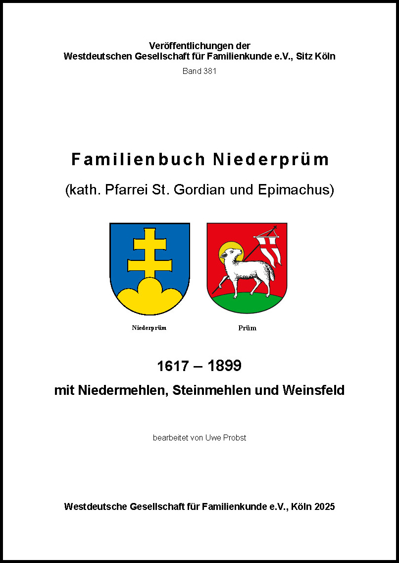 Familienbuch Niederprüm 1617-1899