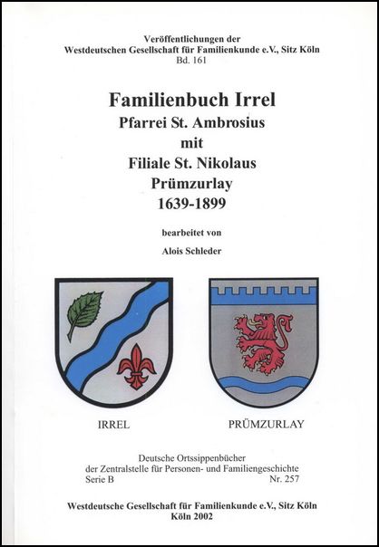 Familienbuch Irrel u. Prümzurlay