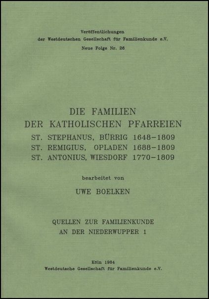 Familienbuch Bürrig