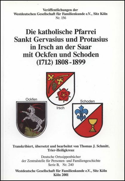 Familienbuch Irsch an der Saar