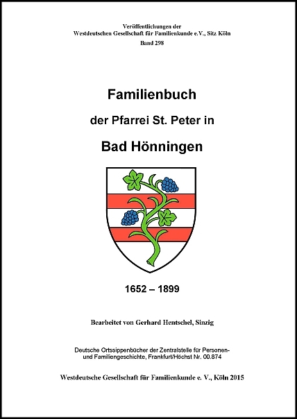 Familienbuch Bad Hönningen 1652 - 1899
