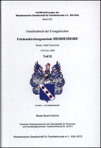 Familienbuch Heddesdorf 1674 - 1840