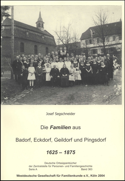 Familienbuch Badorf / Eckdorf / Geildorf / Pingsdorf (1625 - 1875)