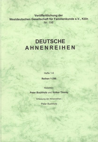 Deutsche Ahnenreihen Heft 01- 06