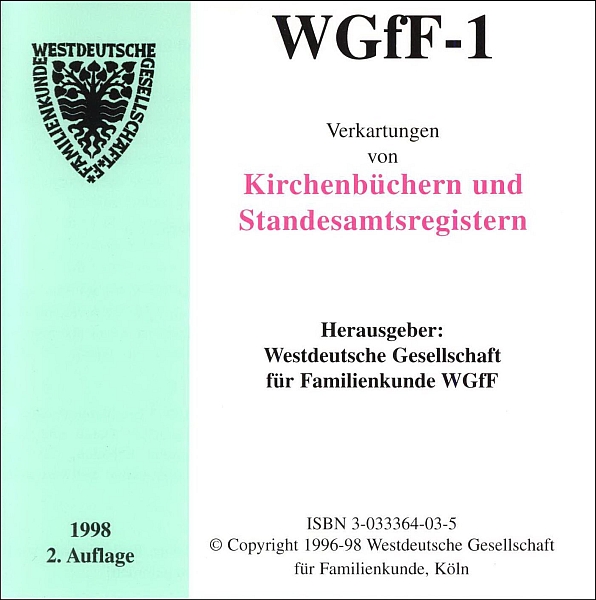 Verkartungen auf CD/DVD: WGfF-1 (Vol. 1)
