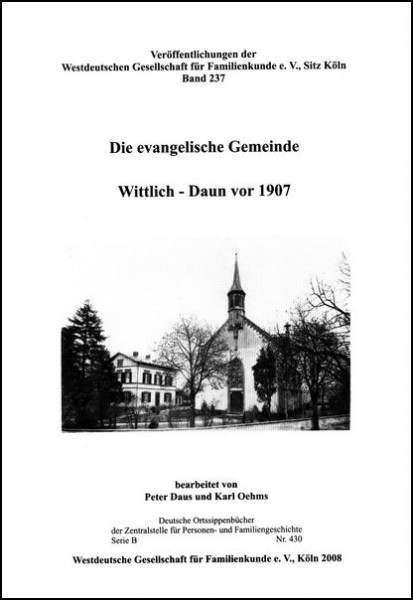 Familienbuch Wittlich - Daun (evang.)