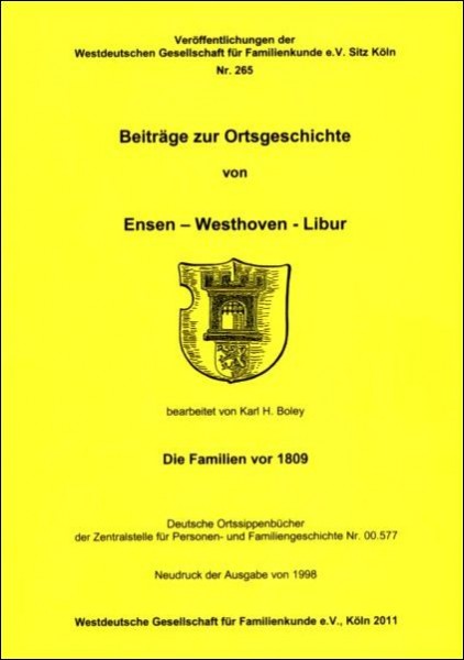 Familienbuch Ensen / Westhoven / Libur