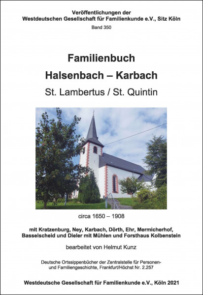 Familienbuch Halsenbach-Karbach 1650-1908