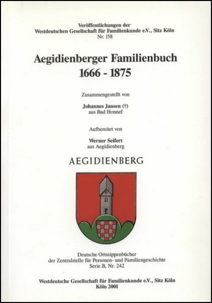 Familienbuch Aegidienberg 1666-1875
