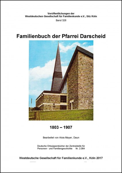 Familienbuch der Pfarre Darscheid 1803-1907
