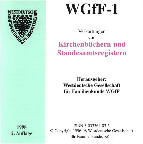 Verkartungen auf CD/DVD: WGfF-1 (Vol. 1)